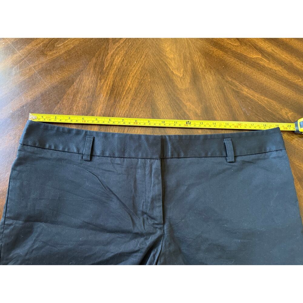 Express Womens Mid Rise Cuffed Shorts 14 Black Cotton Blend Casual Summer Comfy - Picture 6 of 8